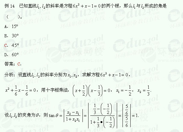 【江苏成人高考】复习资料理科数学--典型例题