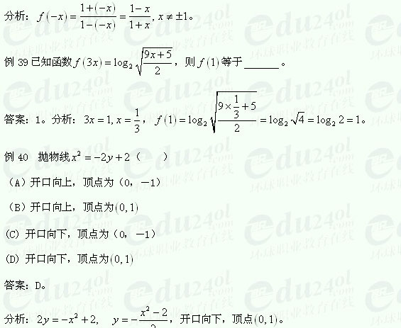 【江苏成考】复习资料文科数学讲义6