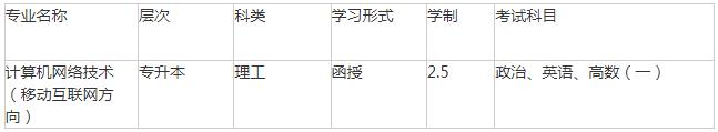 2023年新疆成考专升本《计算机网络技术（移动互联网方向）》专业详细介绍