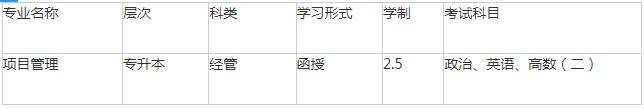 2023年新疆成考专升本《项目管理》专业详细介绍