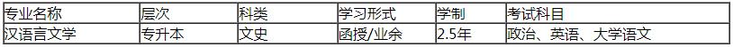 2023年新疆成考专升本《汉语言文学》专业详细介绍