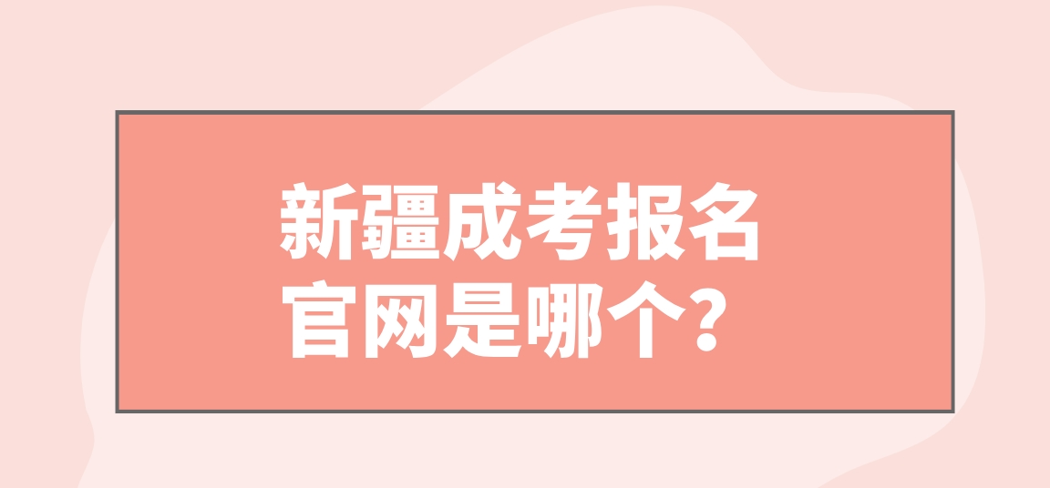 新疆成考报名官网是哪个？